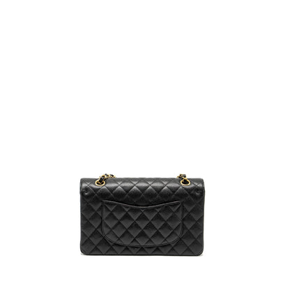 Chanel Medium Classic Double Flap Bag Caviar Black  (Microchip)