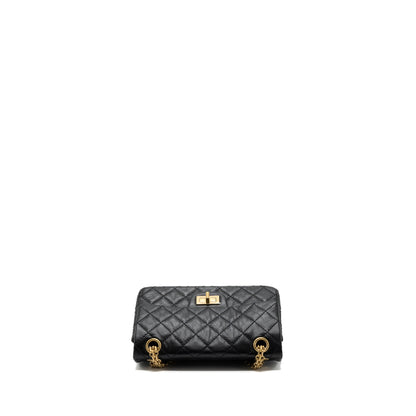 Chanel Mini 2.55 Reissue Flap Bag Aged Calfskin Black Brushed