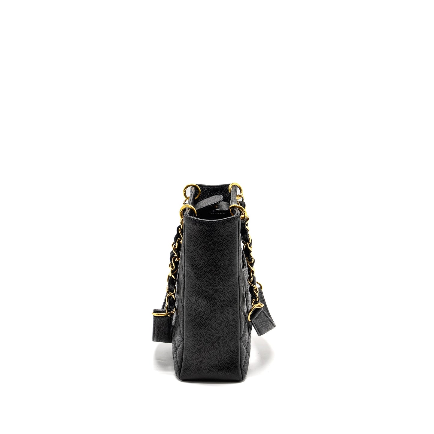 Chanel Petit Shopping Tote Bag Caviar BLACK