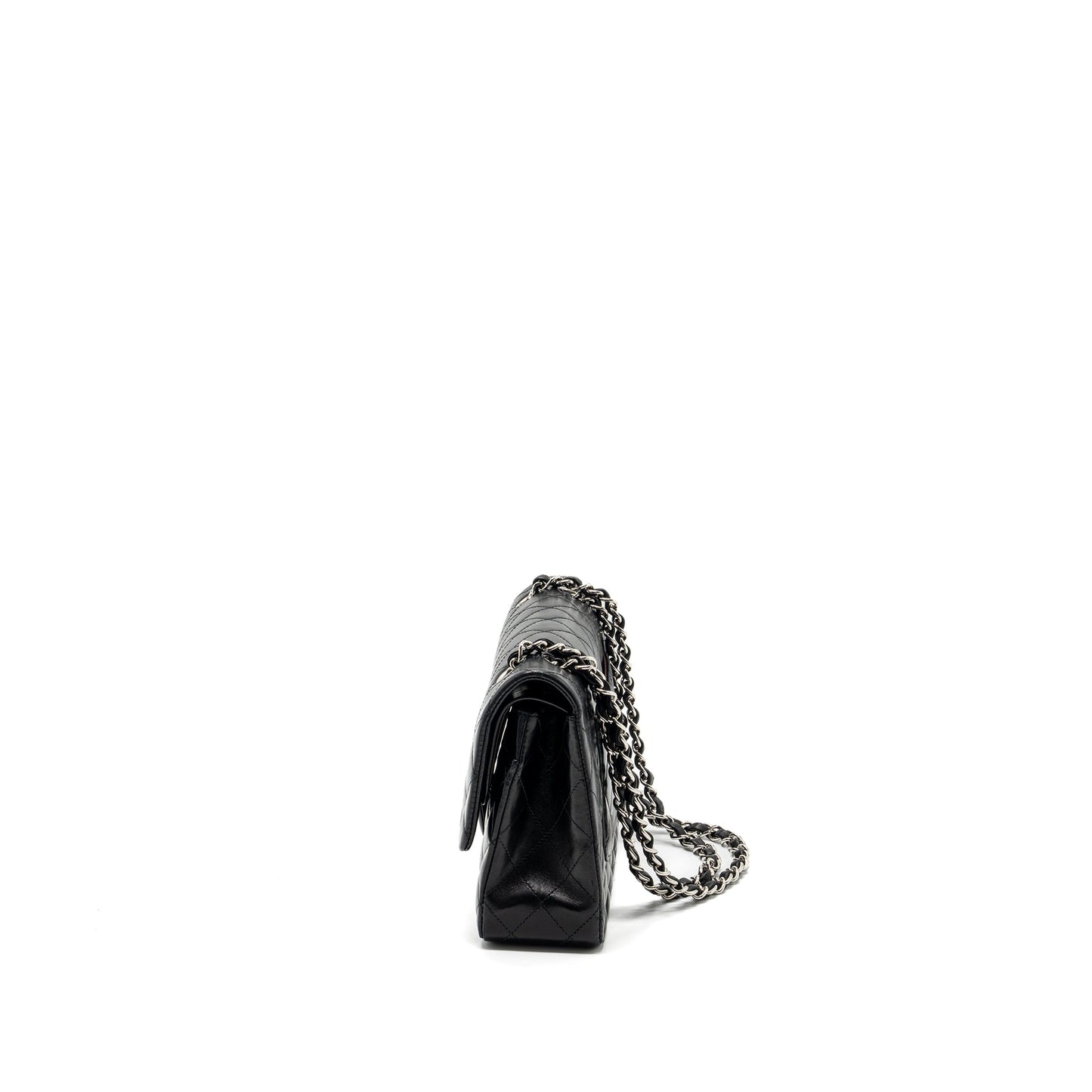 Chanel medium classic double flap bag lambskin black