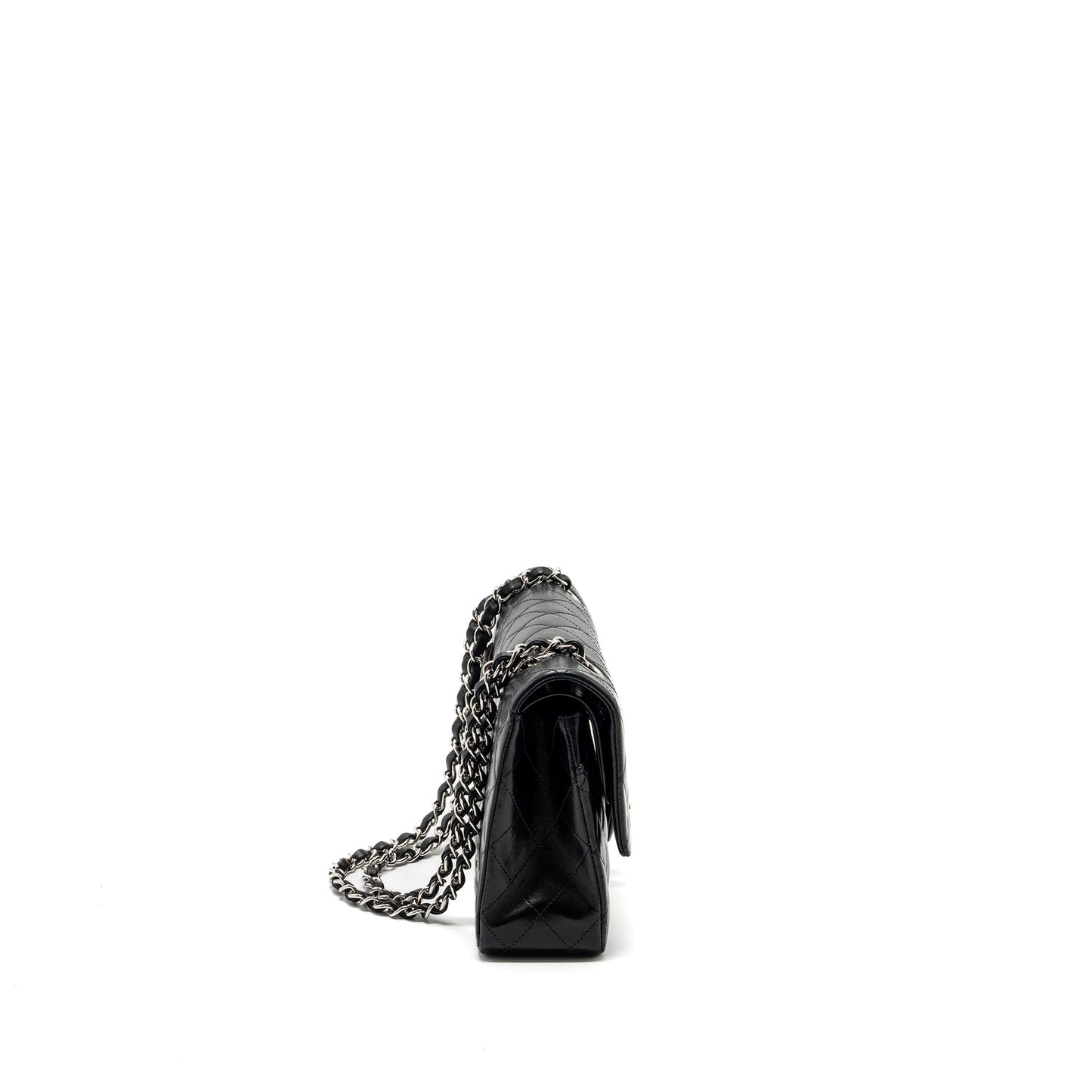 Chanel medium classic double flap bag lambskin black