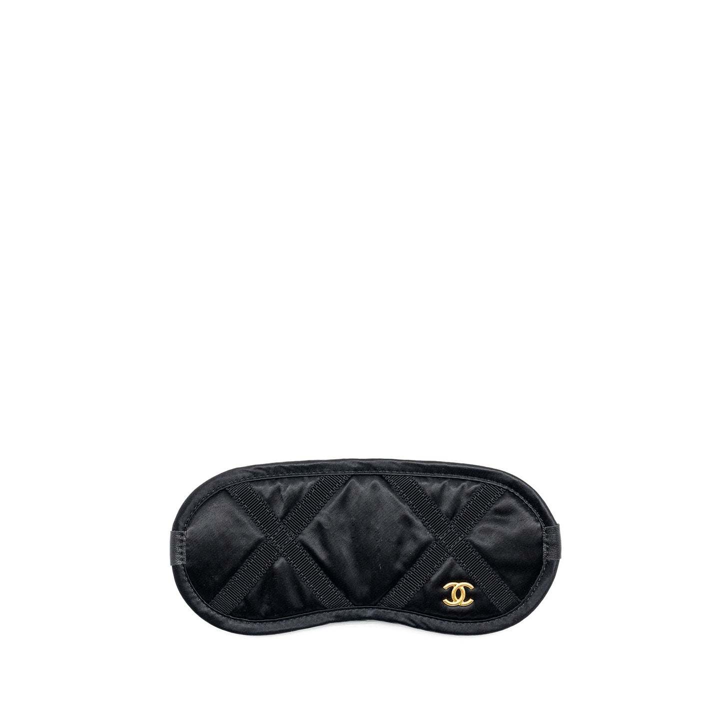 Chanel 22p Travel Pouch With Sleep Mask Nylon Black