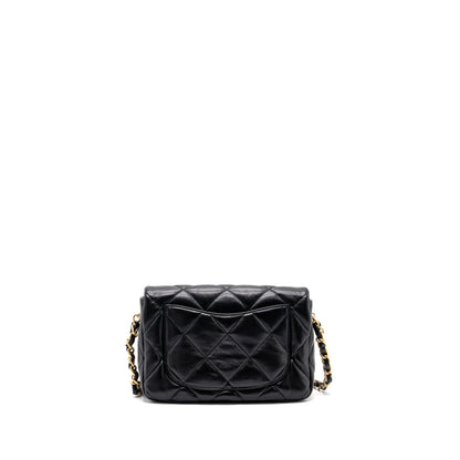 Chanel 23s Coco Love Flap Bag Lambskin Black Brushed (Microchip)