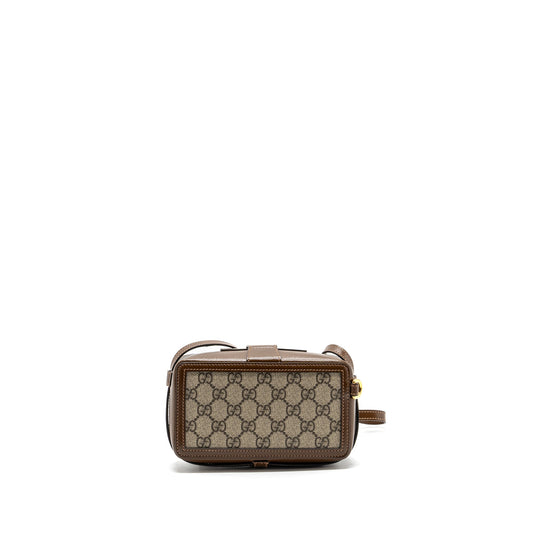 Gucci Mini Bag With Interlocking G GG Supreme Canvas/ Leather