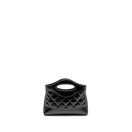 Chanel Mini 31 Clutch with Chain Shiny Lambskin Black L (Microchip)