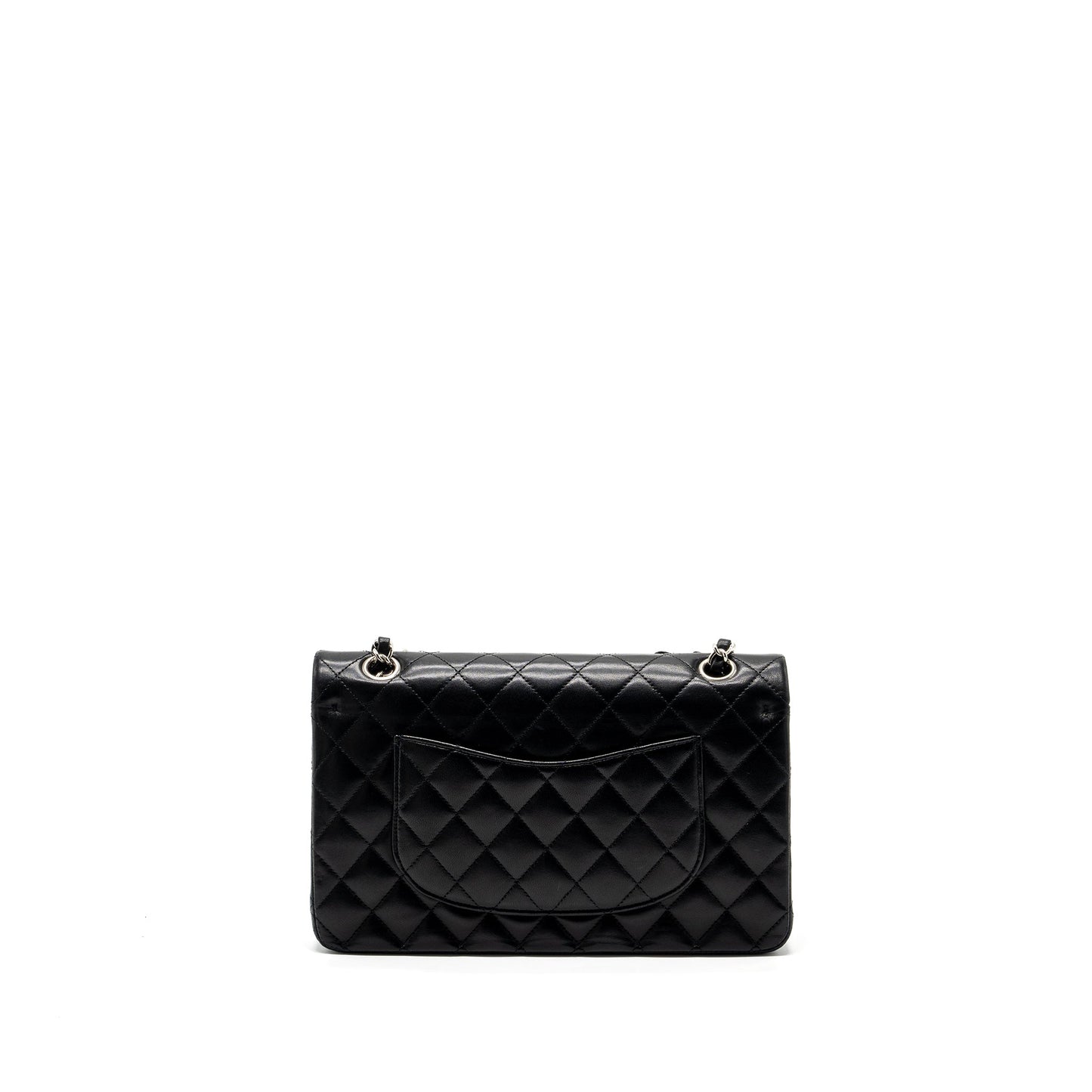 Chanel medium classic double flap bag lambskin black