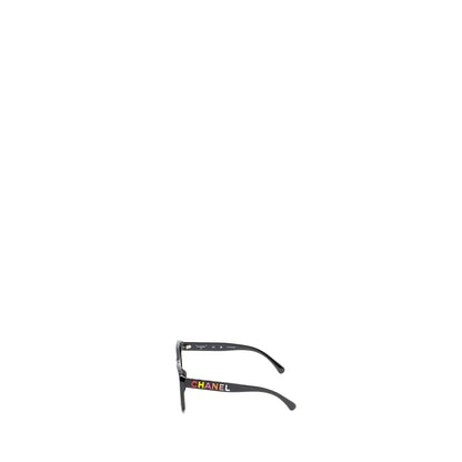 Chanel Rainbow Letter Sunglasses S5011 Black/Multicolour