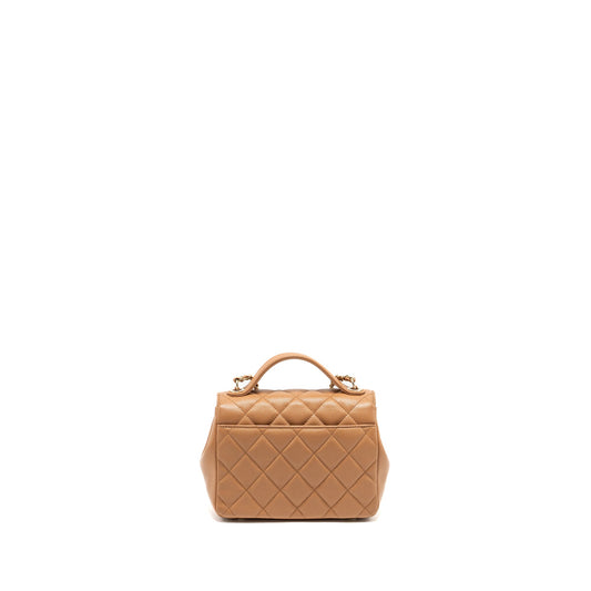 Chanel Small Business Affinity Caviar Dark Beige L