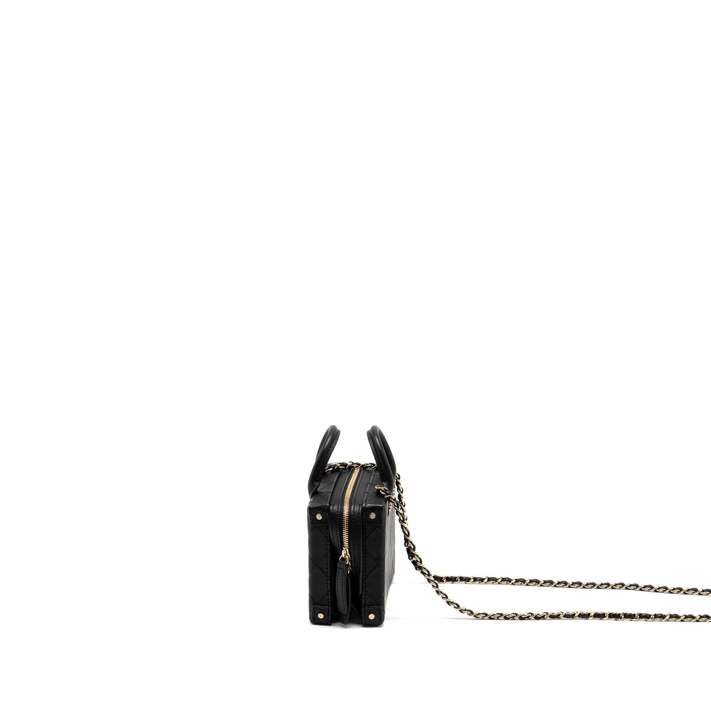 Chanel 22B Small Vanity Case Calfskin Black  (Microchip)