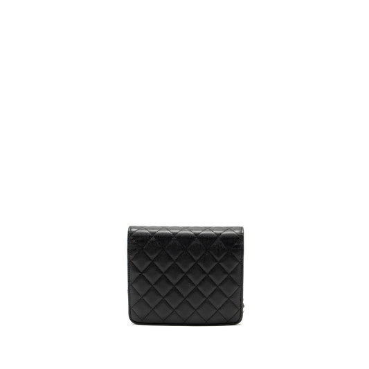 Chanel Quilted Wallet on chain Caviar Black