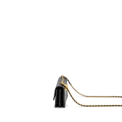 Chanel 23s Wallet On Chain with Bag Charm Caviar Black (Microchip)
