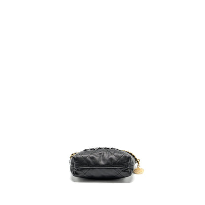 Chanel Mini 22 Bag Caviar Black  (Microchip)