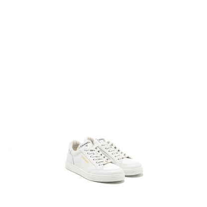 Chanel Size 37.5 Sneaker Leather White L