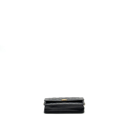Chanel Boy Wallet on Chain lambskin black