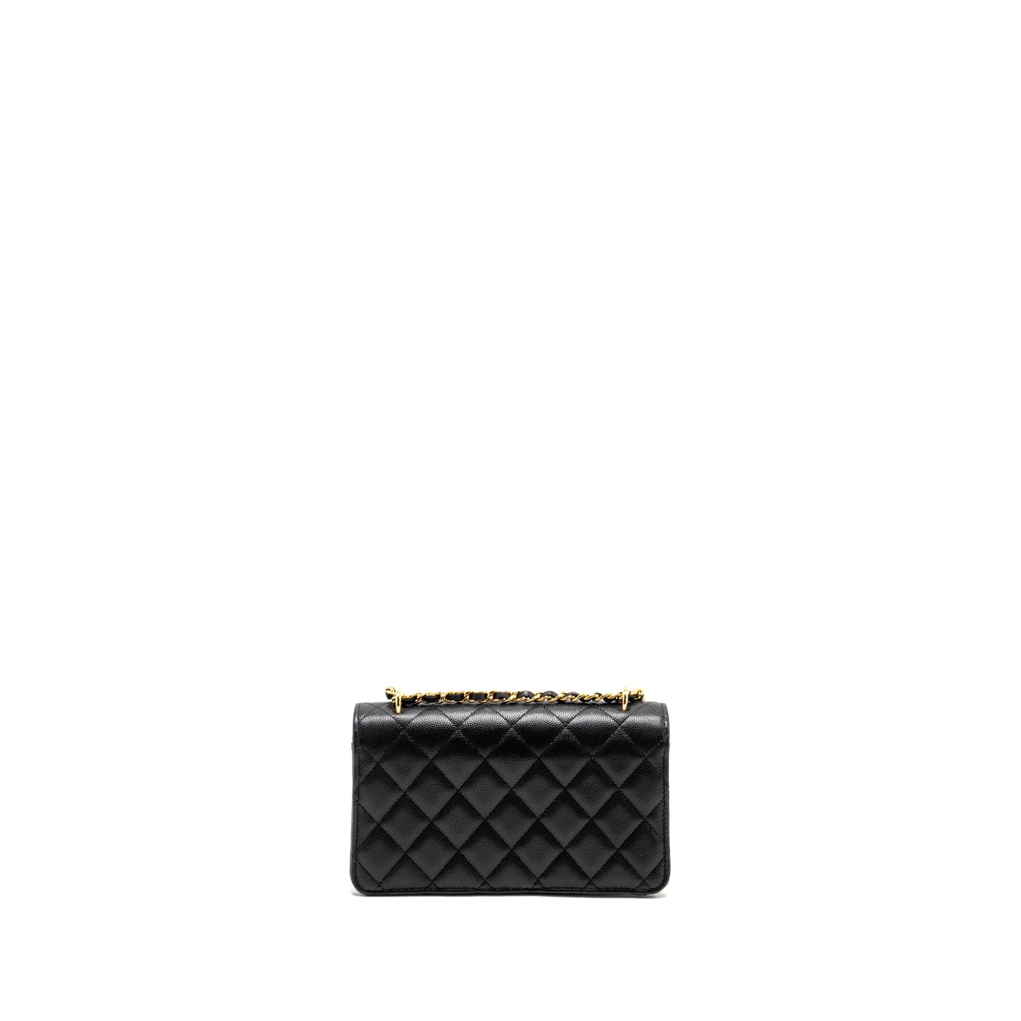 Chanel 23s Wallet On Chain with Bag Charm Caviar Black (Microchip)
