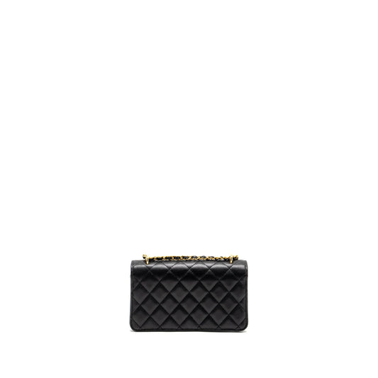 Chanel 23s Wallet On Chain with Bag Charm Caviar Black (Microchip)