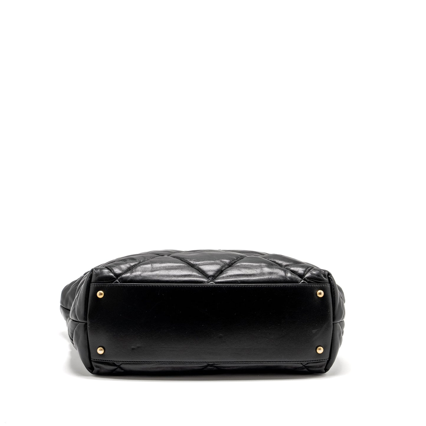 Chanel New York Bowling Bag Quilted Lambskin Black