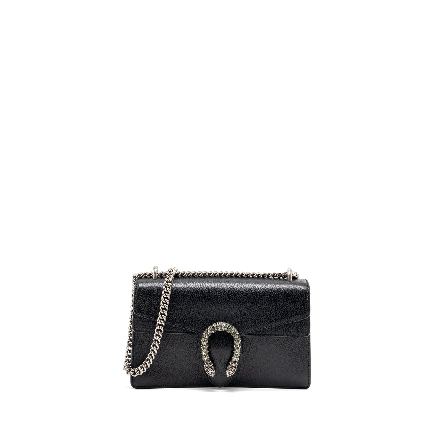 Gucci Dionysus Shoulder Bag Calfskin Black Ruthenium Hardware
