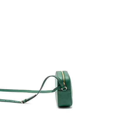 Gucci disco soho camera bag calfskin green L