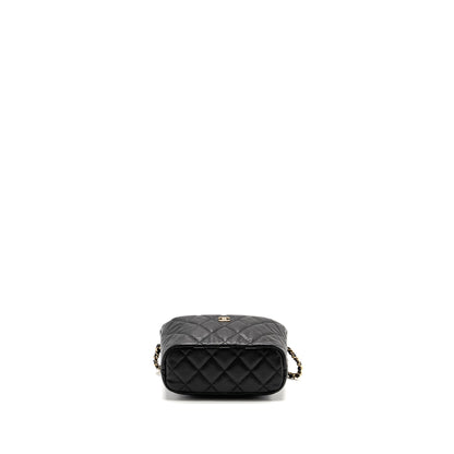 Chanel 25c Quilted Hobo Bag Caviar Black  (microchip)