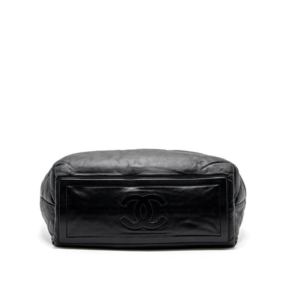 Chanel Puffy Down Down Tote Bag lambskin Black