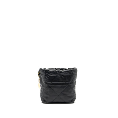 Chanel Mini 22 Bag Caviar Black  (Microchip)
