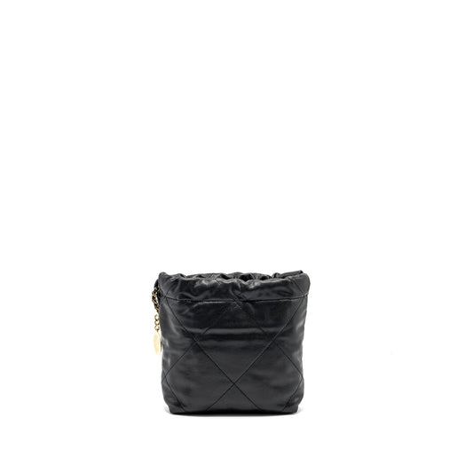 Chanel Mini 22 Bag Caviar Black  (Microchip)