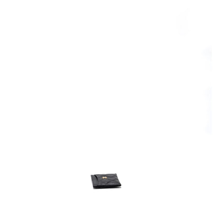 Chanel Classic Card Holder Caviar Black  (microchip)