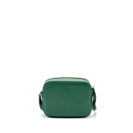 Gucci disco soho camera bag calfskin green L