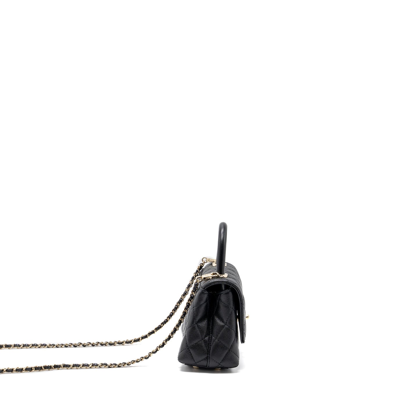 Chanel Coco Handle Extra Mini Caviar Black L(Microchip)