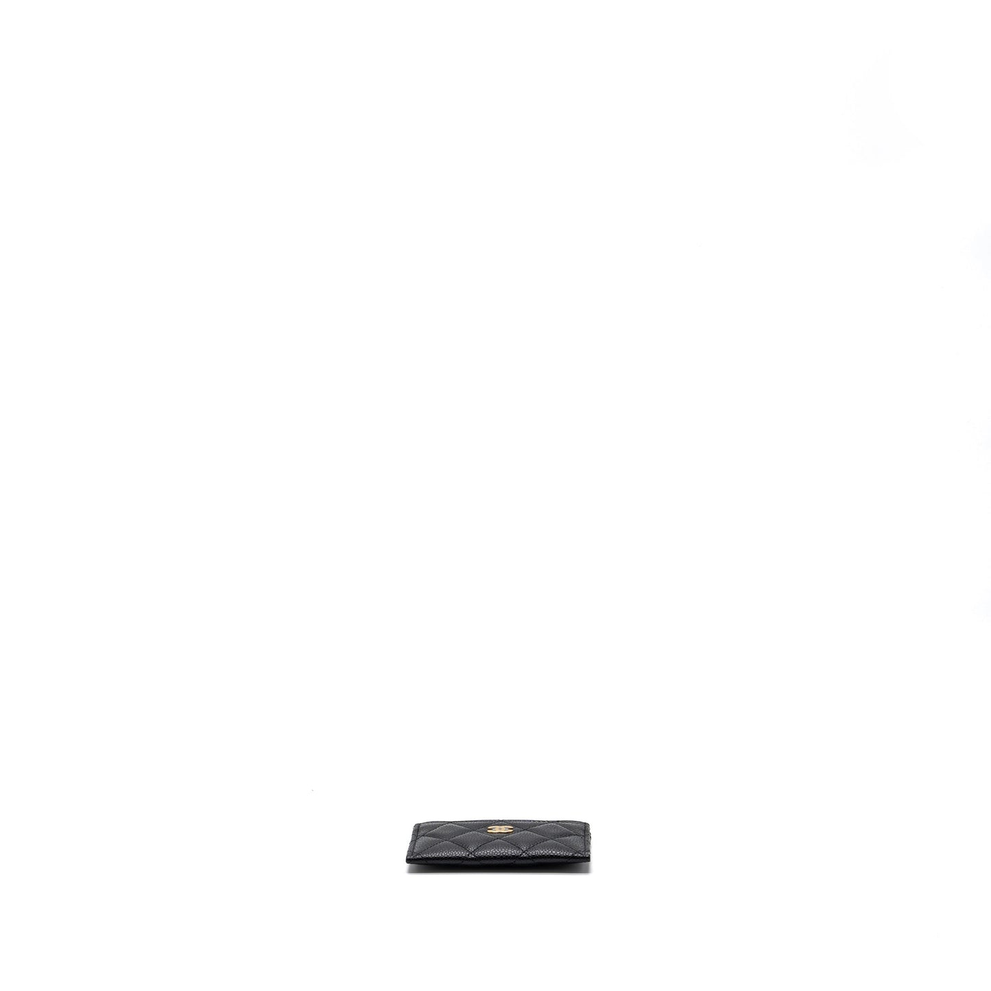 Chanel Classic Card Holder Caviar Black  (microchip)