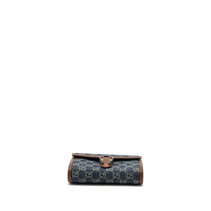 Gucci Dionysus Chain Wallet GG Supreme Denim/Leather Multicolour Hardware