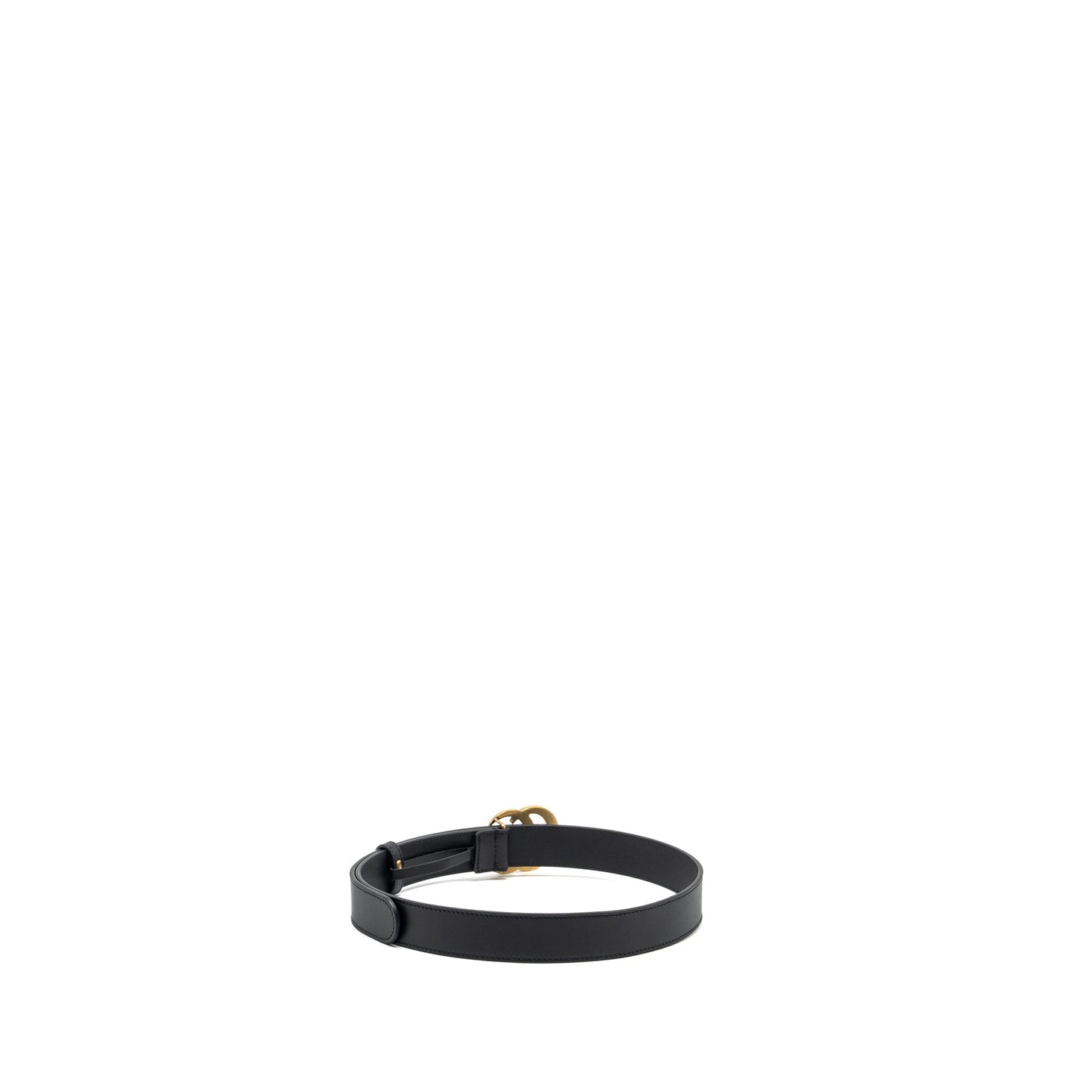 Gucci size 75 GG marmont thin belt black