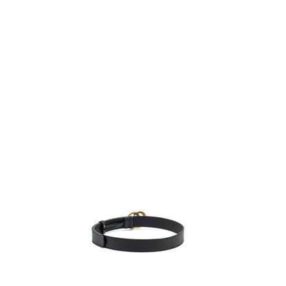 Gucci size 75 GG marmont thin belt black
