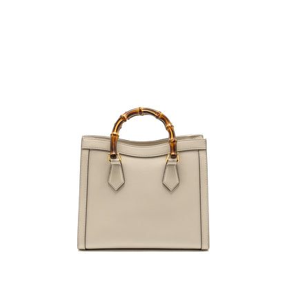 Gucci Small Diana Tote Bag Calfskin White