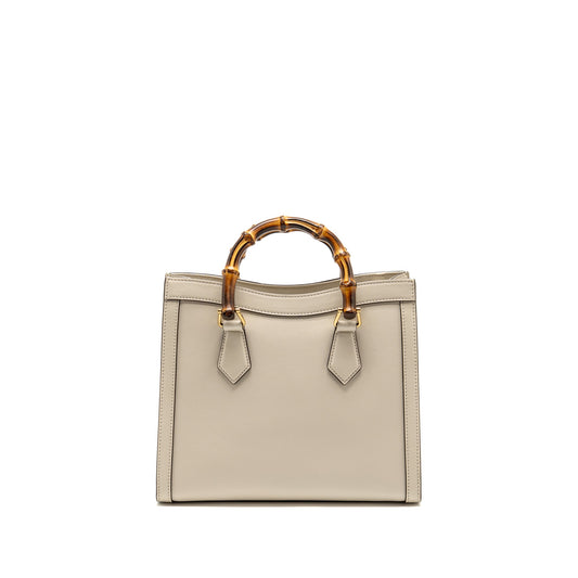 Gucci Small Diana Tote Bag Calfskin White