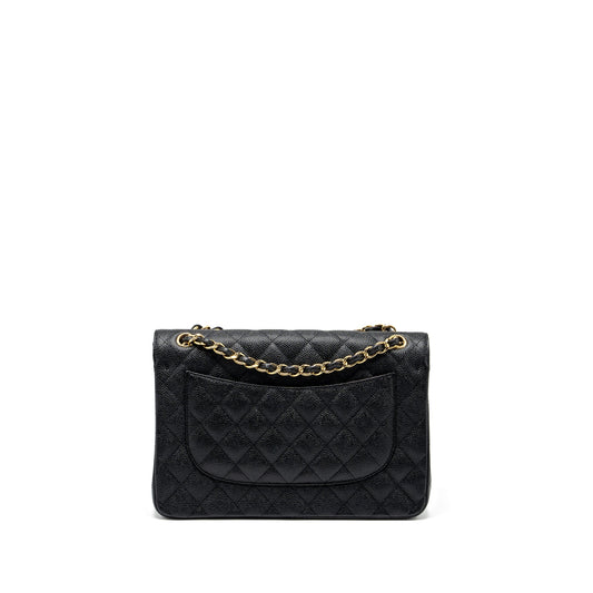 Chanel Classic jumbo double flap bag caviar black