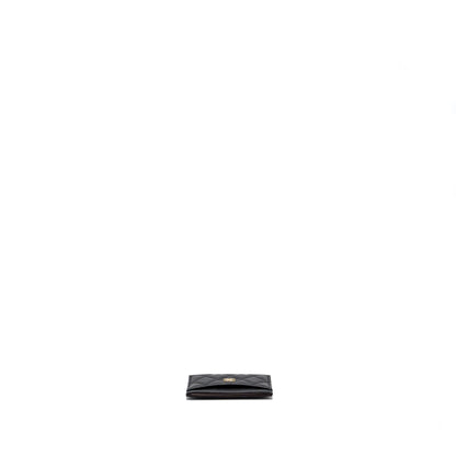 Chanel Classic Card Holder Caviar Black  (microchip)