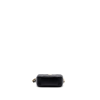 Chanel pearl crush camera bag lambskin black  (microchip)
