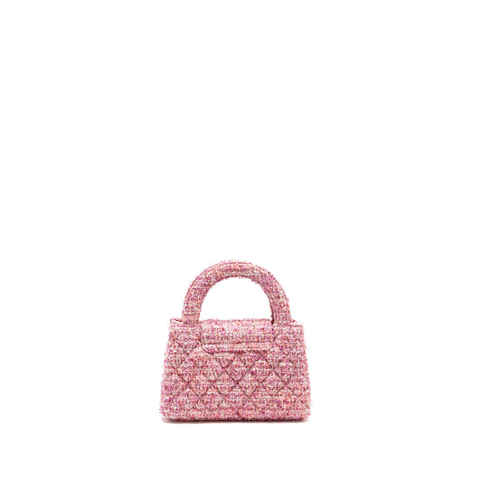 Chanel 24P Mini Kelly/Shopping Tote Tweed Pink/Multicolour  (microchip)