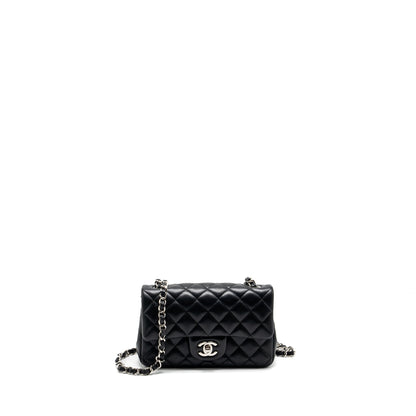 Chanel Mini Rectangular flap bag lambskin black