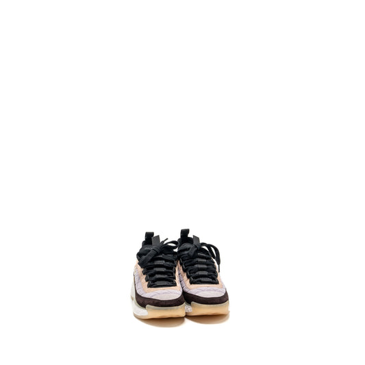 Chanel size 35 21K sneakers fabric/suede calfskin light purple/ beige/multicolour