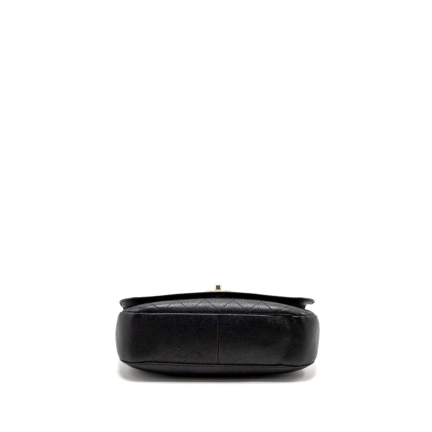 Chanel Large Top Handle Flap Bag Grained Calfskin Black