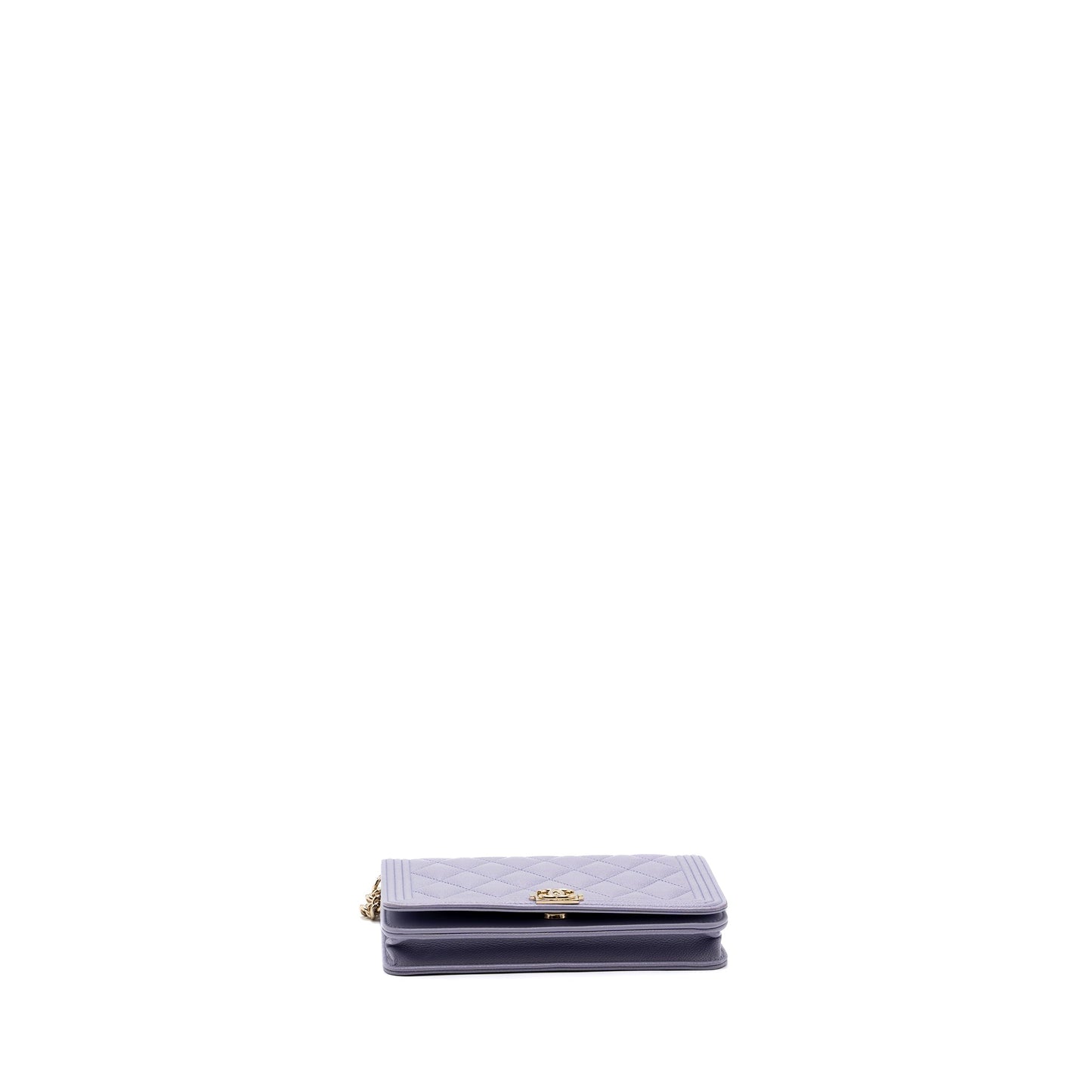 Chanel boy wallet on chain caviar lialic / light purple L (microchip)