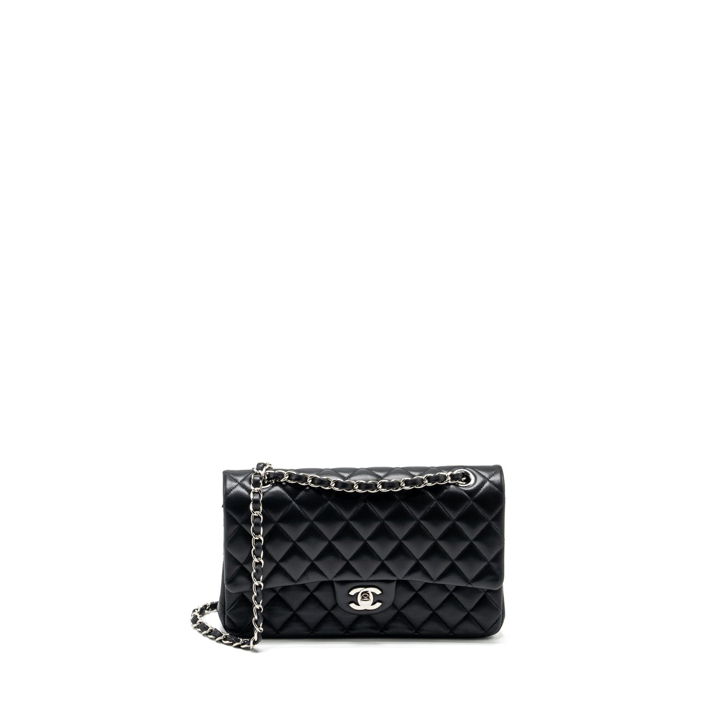 Chanel Medium Classic Double Flap Bag Lambskin Black