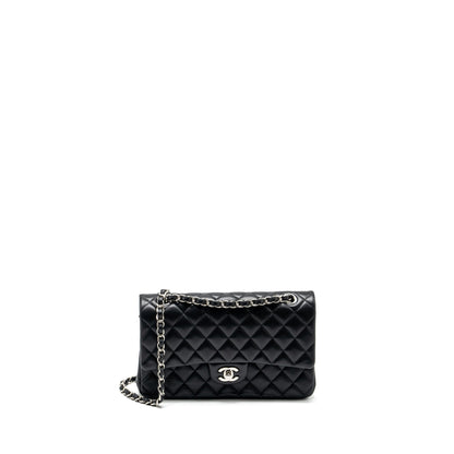 Chanel Medium Classic Double Flap Bag Lambskin Black