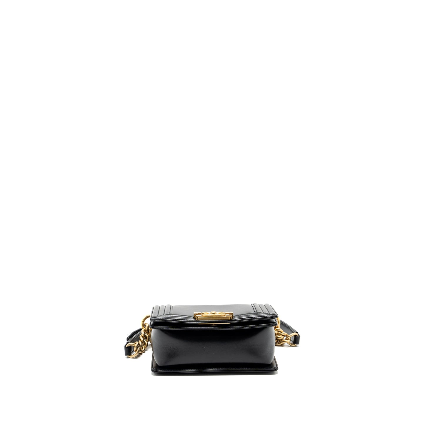 Chanel mini square boy bag limited edition calfskin black  (Microchip)