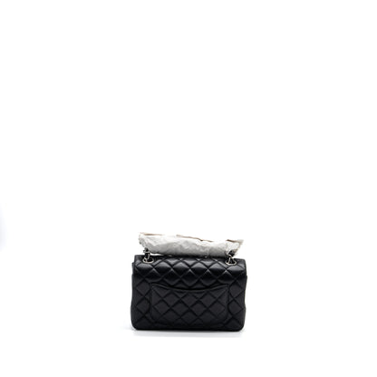 Chanel mini rectangular flap bag lambskin black  (Microchip)