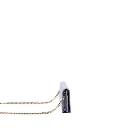Chanel boy wallet on chain caviar lialic / light purple L (microchip)