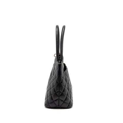 Chanel Medallion Tote Bag Caviar Black